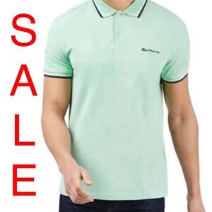 Ben Sherman polo shirt mens polo knit cotton polo new shirt size S